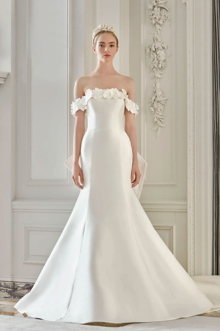 Front view of Sareh Nouri Milano wedding gown