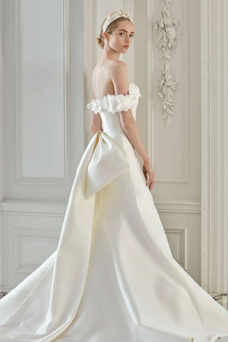Sareh Nouri Milano bridal gown alternate detail