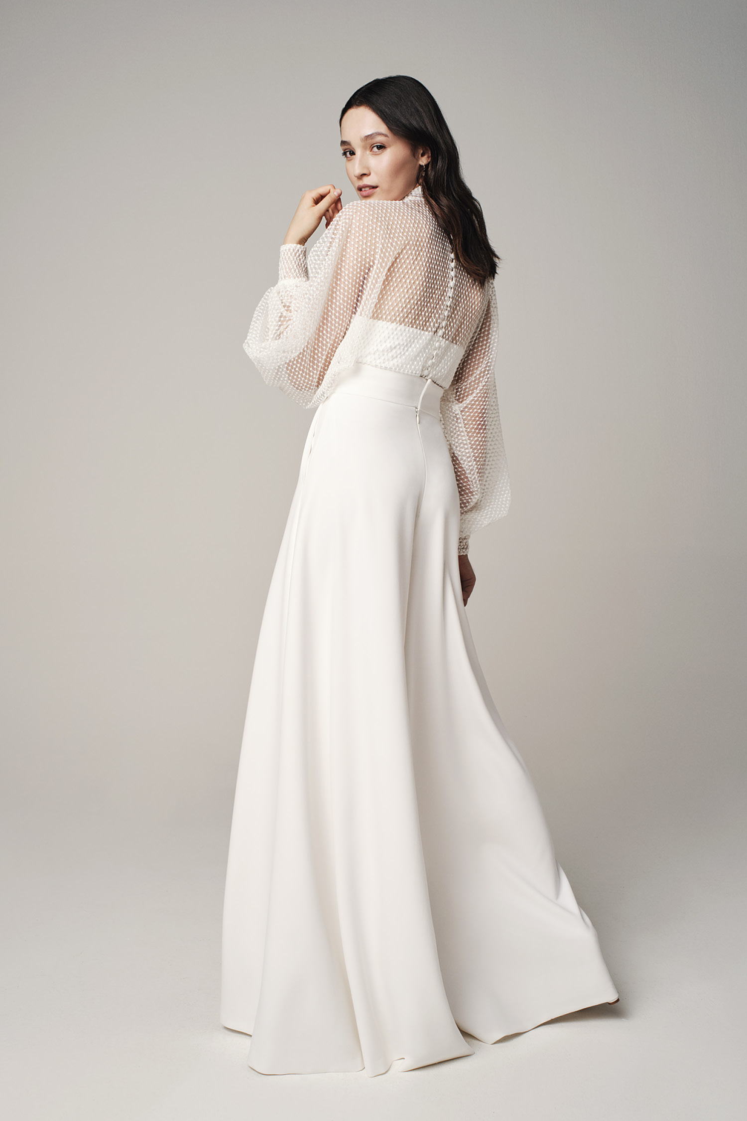 Alternate view of Jesus Peiro bridal pants ensemble