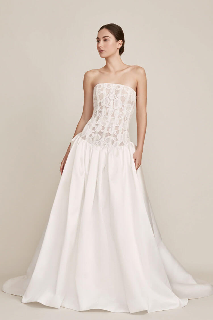 Lela Rose The Argyle bridal gown front image