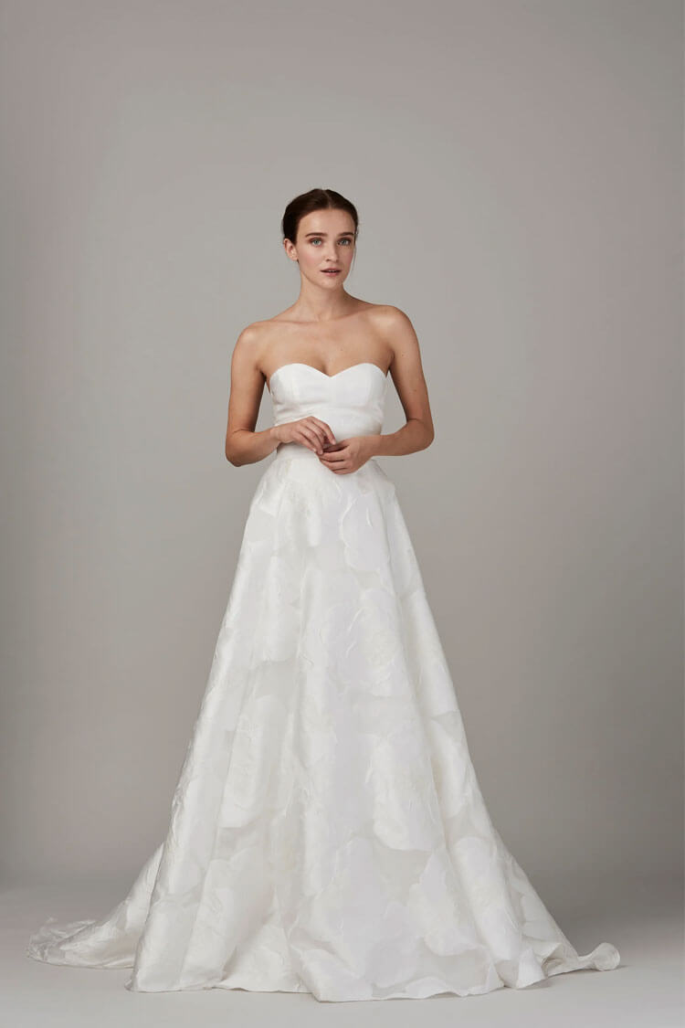 Lela Rose The Cape bridal gown alternate view