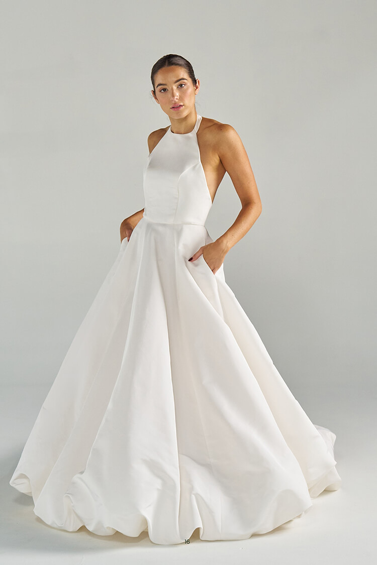 Front view of Elizabeth Henry Ashley wedding gown