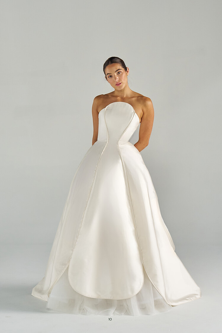 Elizabeth Henry Palmer bridal gown with classic styling