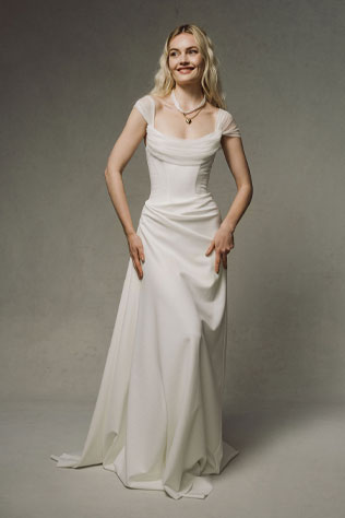 High Priestess design for custom gowns and occasion fashion